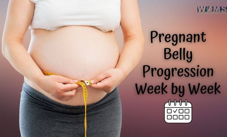 pregnant belly progression