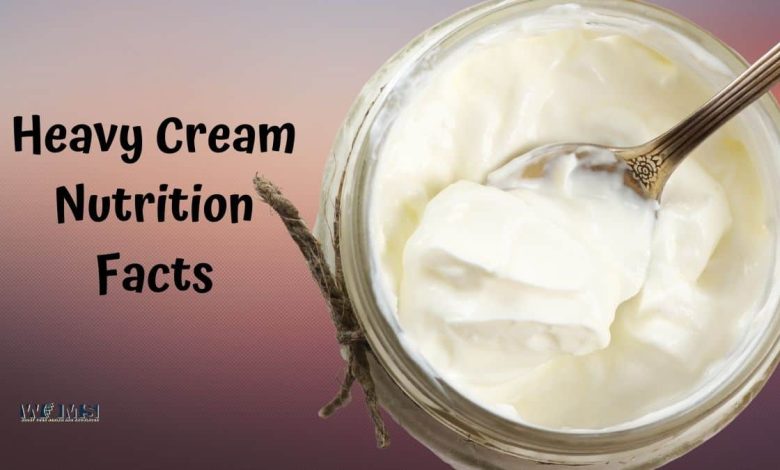 Heavy Cream Nutrition Facts